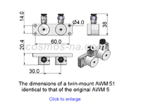 wire guide-air wipe awm 51 twin mound dimensions