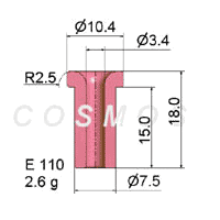 FLANGED EYELET GUIDE  E 110
