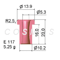 FLANGED EYELET GUIDE E 117