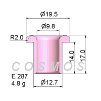 FLANGED EYELET GUIDE E 287