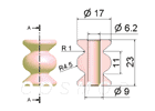 WIRE GUIDE-ROLLER GUIDE