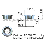 TUNGSTEN CARBIDE EYELET TE 358