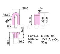 Wire Guide, U - Guide, part No. U 055